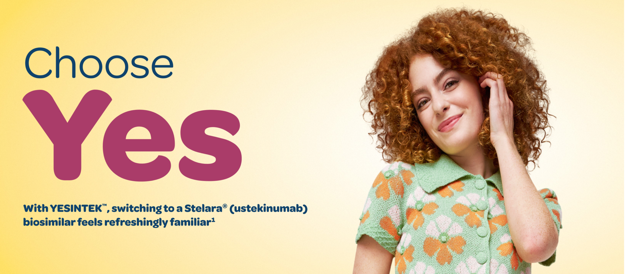 Woman with confident smirk